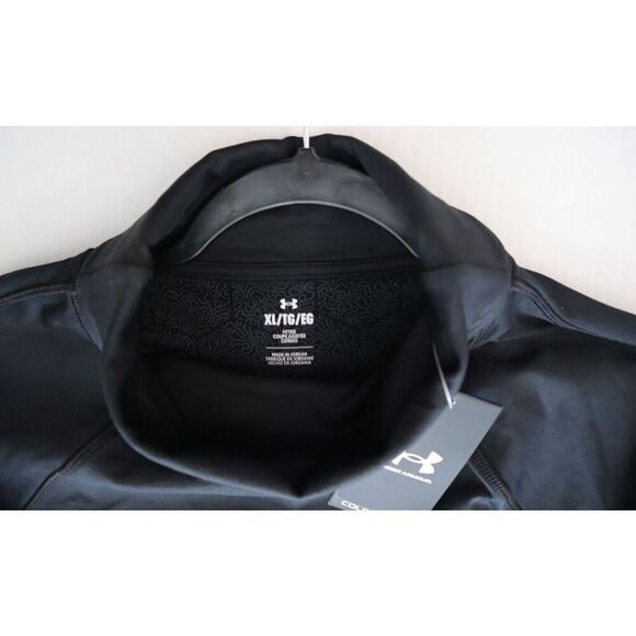 Under Armour 1381749 Women's Sz XL Black Coldgear Infrared Funnel Neck Shirt - Picture 3 of 11